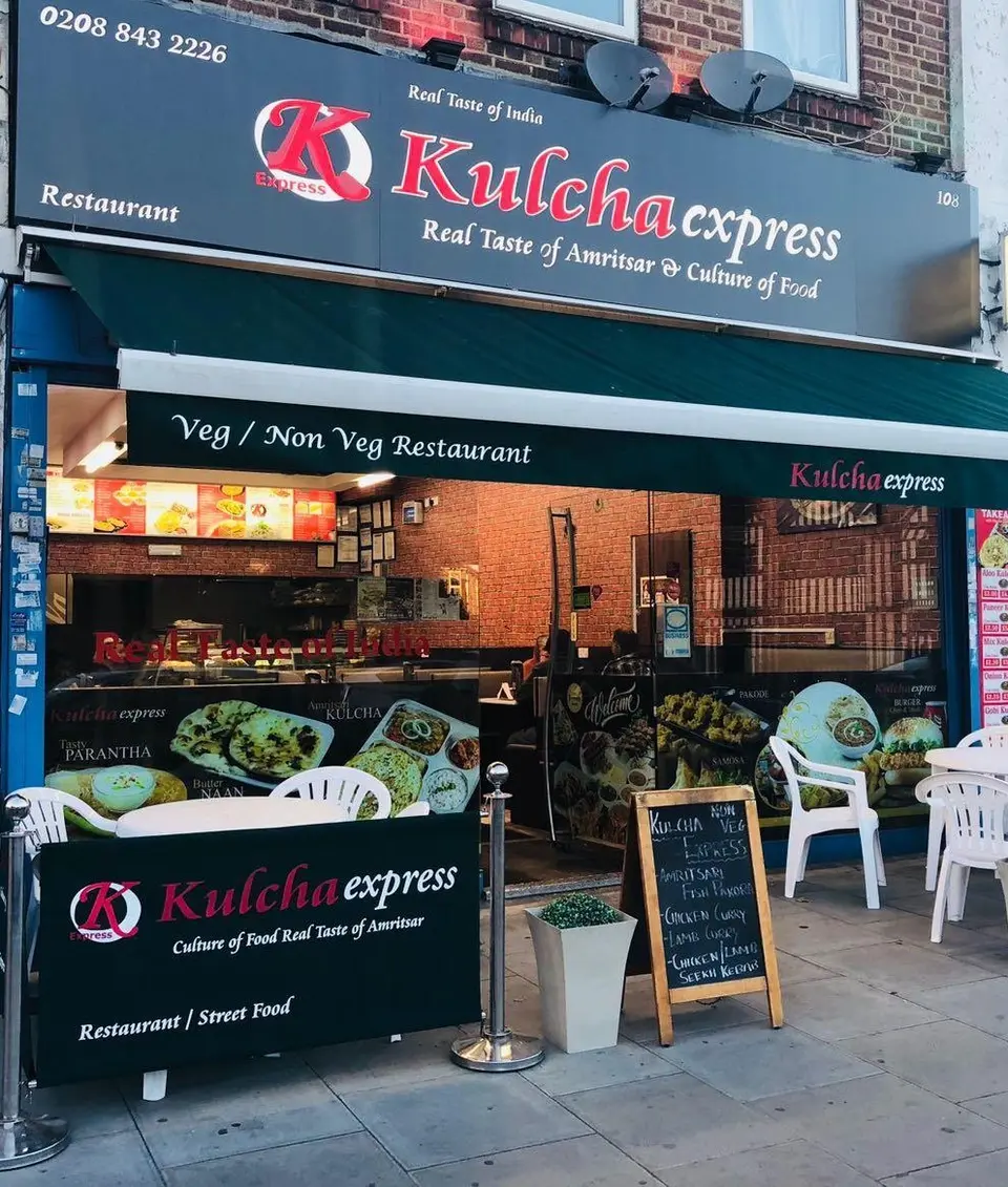 The Kulcha Express shopfront with awning and street-food signage